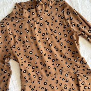 Derek Heart Long Sleeve Leopard print Dress Size 10/12